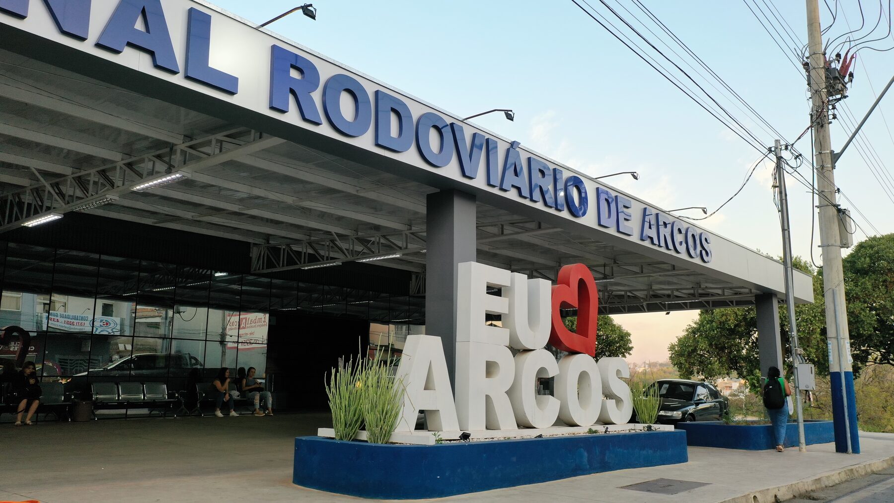 Rodoviária de Arcos — vista aérea